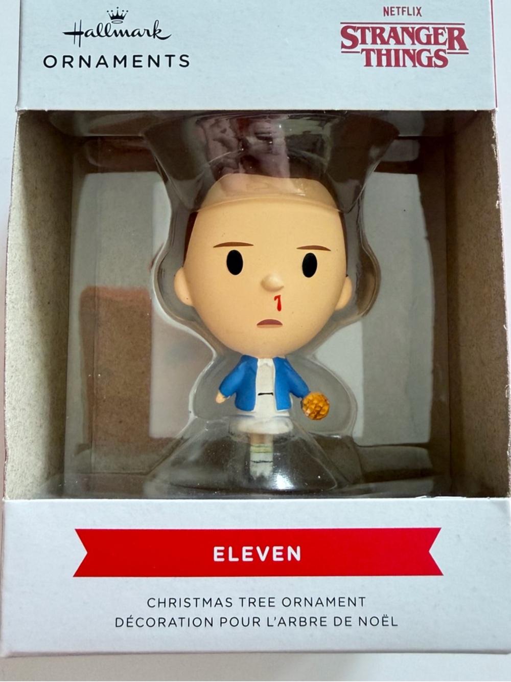 Hallmark Stranger Things Ornament - Blue Jacket with Brown Hair